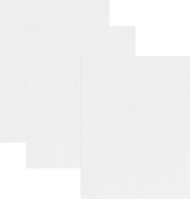 Allazone 3 PCS Plastic Canvas, 19.3 x 13 Inch Plastic Mesh Sheet for Cross Stitch, Embroidery, Knit Crochet Projects - Image 1